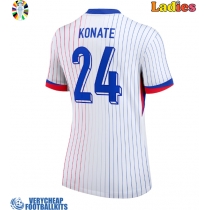 France Ibrahima Konate #24 Replica Away Shirt Ladies Euro 2024 Short Sleeve